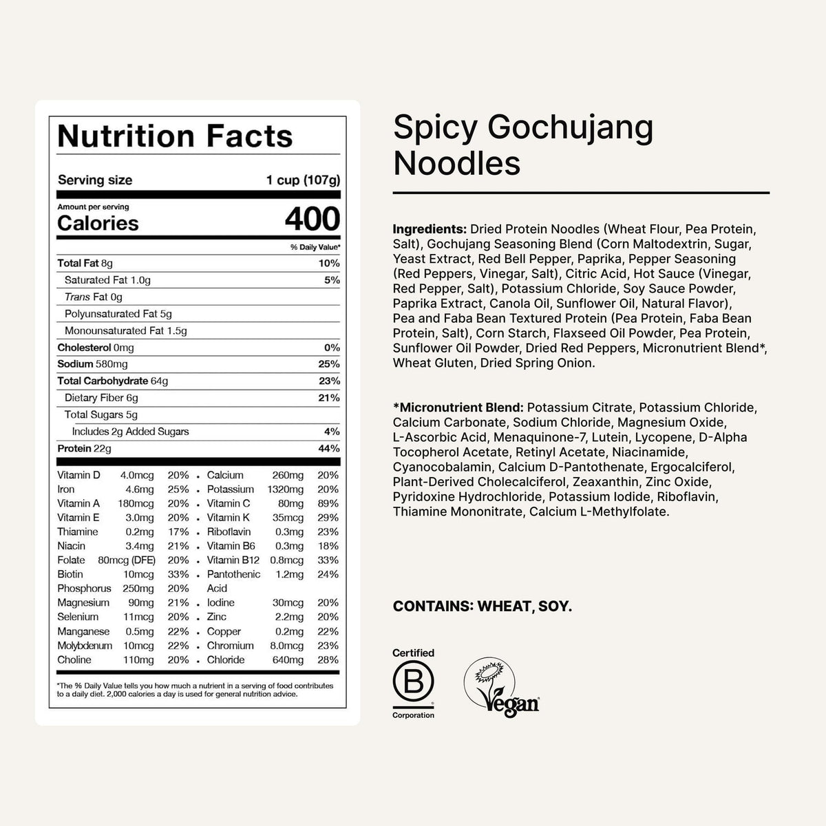 Steaming bowl of Huel Spicy Gochujang delivers comforting heat.