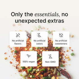 Huel cup shows vegan, dairy-free, gluten-free benefits for flexible diets.