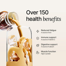 Lifestyle on-the-go scene with Huel Ready-to-Drink Iced Coffee Caramel.