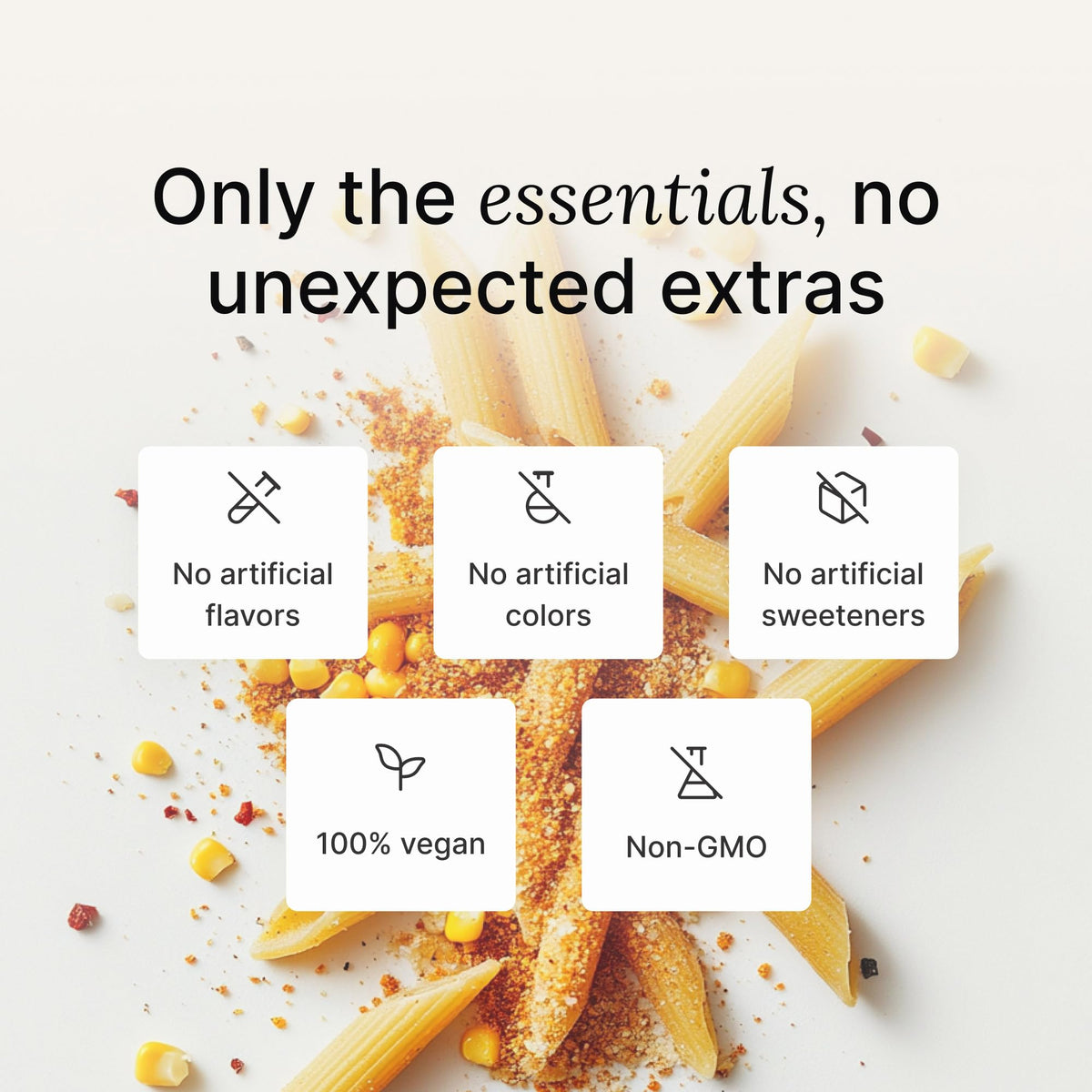 Huel vegan dairy-free gluten-free labeling for dietary preferences.