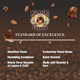 Hula Girl Kona Coffee travel ready pack for camping or office