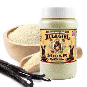 Hula Girl Vanilla Sugar in coffee delivering fragrant vanilla aroma