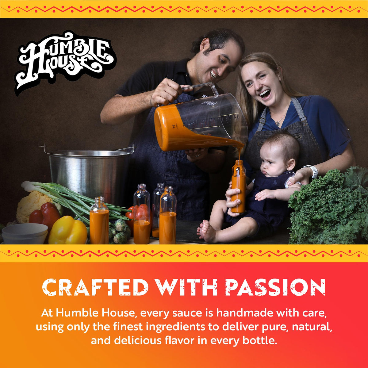 Humble House Variety Pack image showing all five sauces for meal ideas