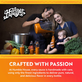 Humble House Variety Pack image showing all five sauces for meal ideas