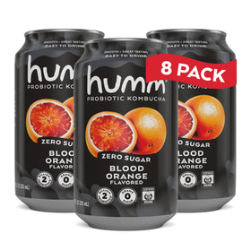 Humm Blood Orange zero sugar can—refreshing, low-calorie pick-me-up