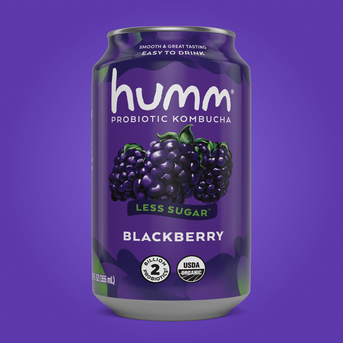 Humm Blackberry in fridge displays proper storage for best taste.