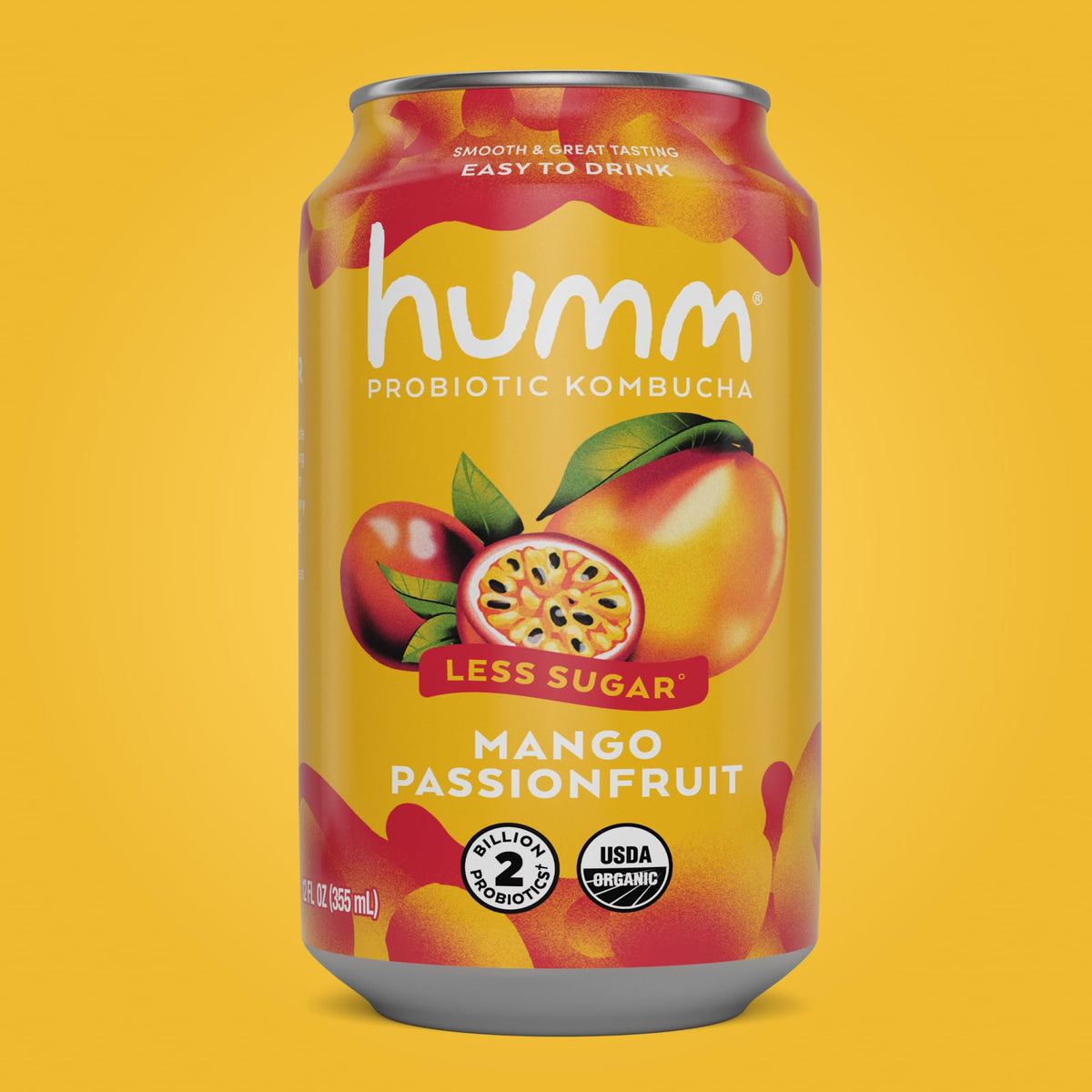 Humm Mango Passionfruit serving setup with ice for tropical refreshment