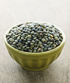 Hunza Organic French Lentils with USDA Organic seal signaling certified quality