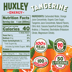 Huxley low sugar formula offers a light, refreshing energy boost