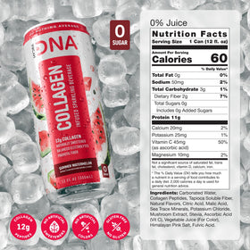 HYDRADNA Sparkling Watermelon Pour Glass with vibrant bubbles.