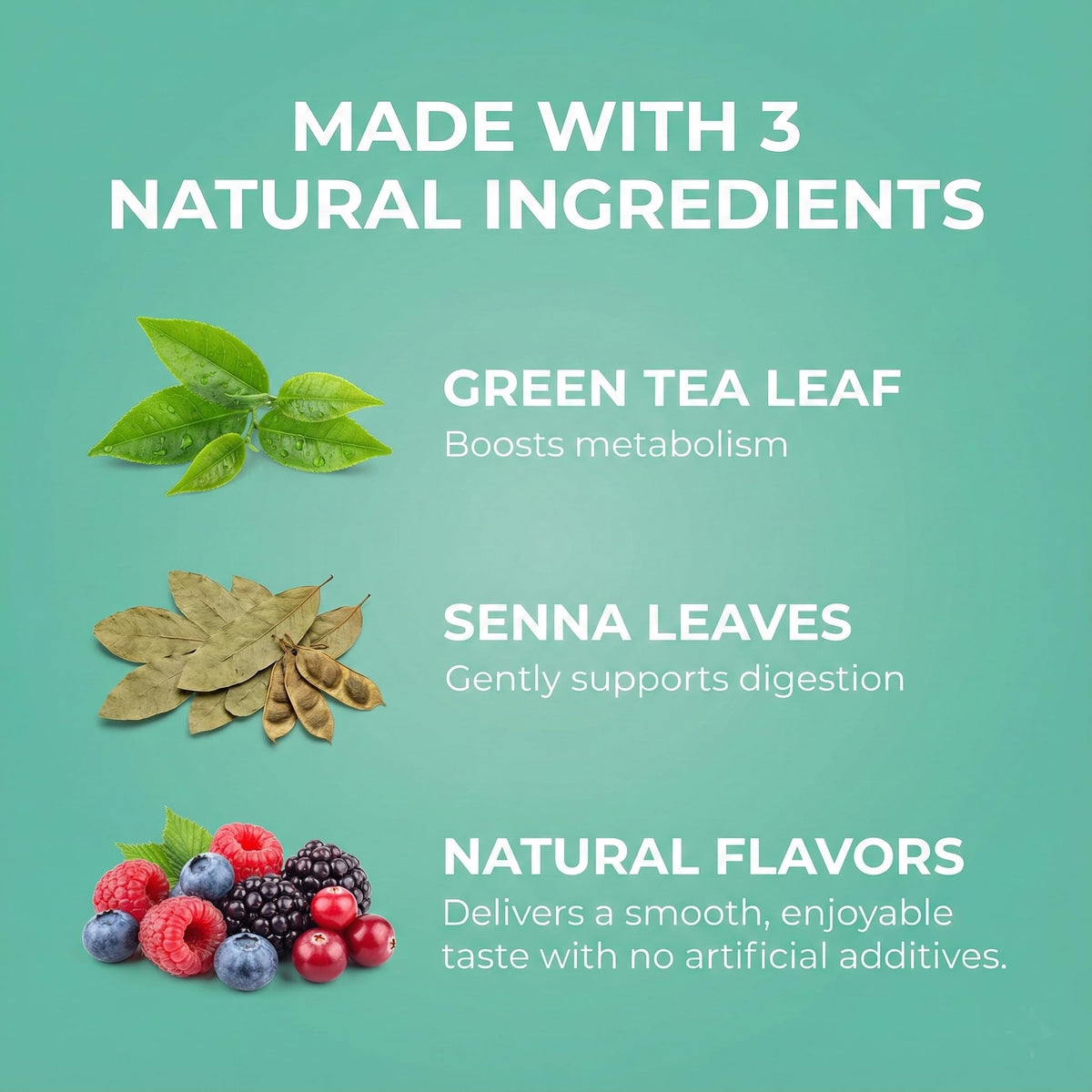 HYLEYS Slim Tea wellness lifestyle visuals suggest detox and freshness.