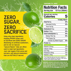 HYODA Limeade Soda in a cooler scene, ideal for gym or travel.