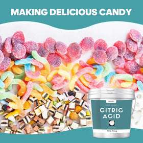Hznxolrc citric acid powder preserves freshness for canned goods.