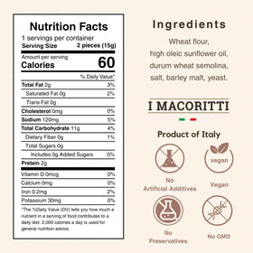 I Macoritti Maxi Breadsticks dip-friendly portions ideal for on-the-go snacking.
