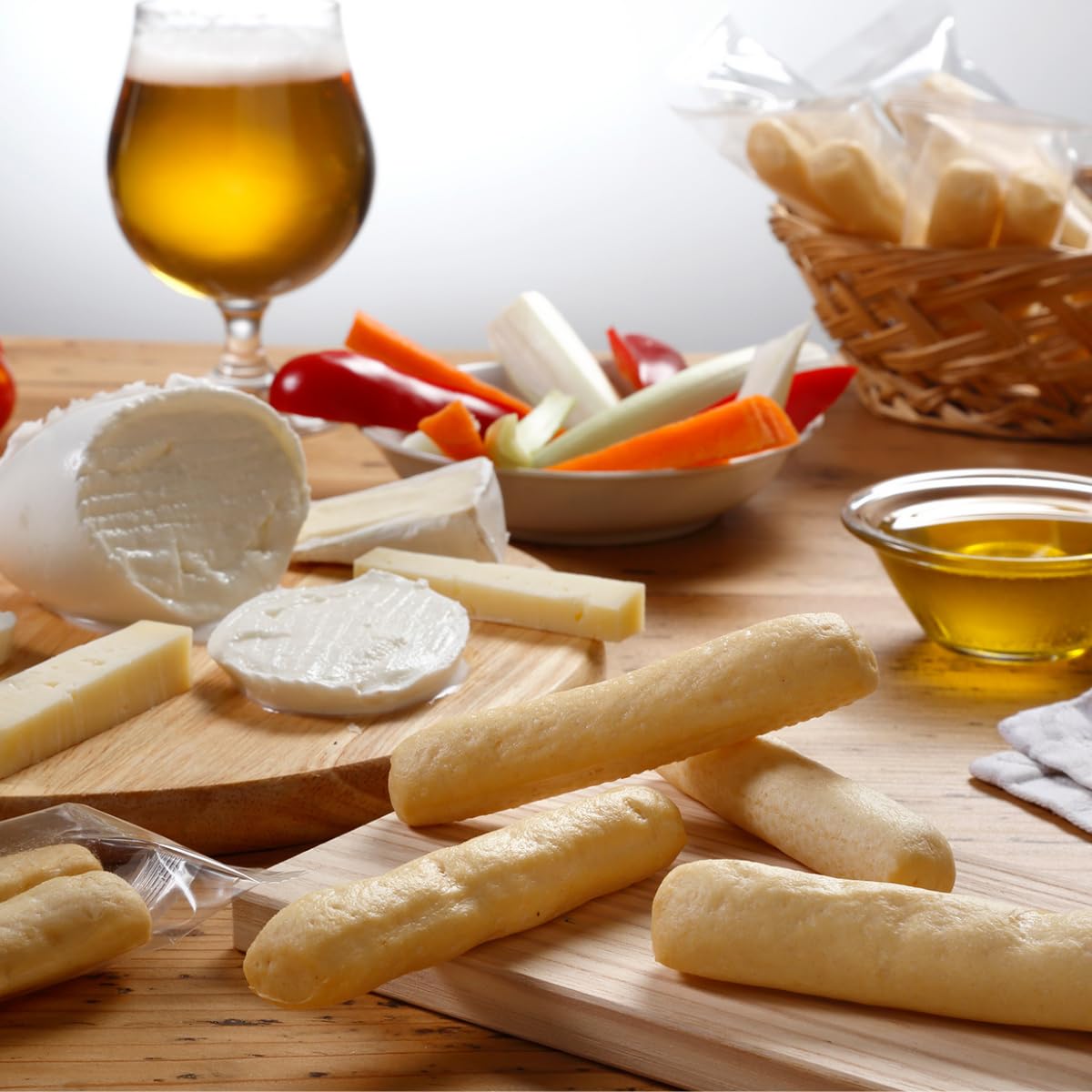 I Macoritti Maxi Breadsticks pair with cheese or dips for snack time.