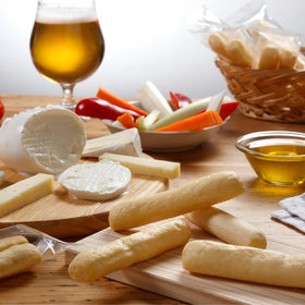 I Macoritti Maxi Breadsticks pair with cheese or dips for snack time.