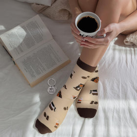 iaovueby coffee socks provide cozy comfort during caffeinated moments.