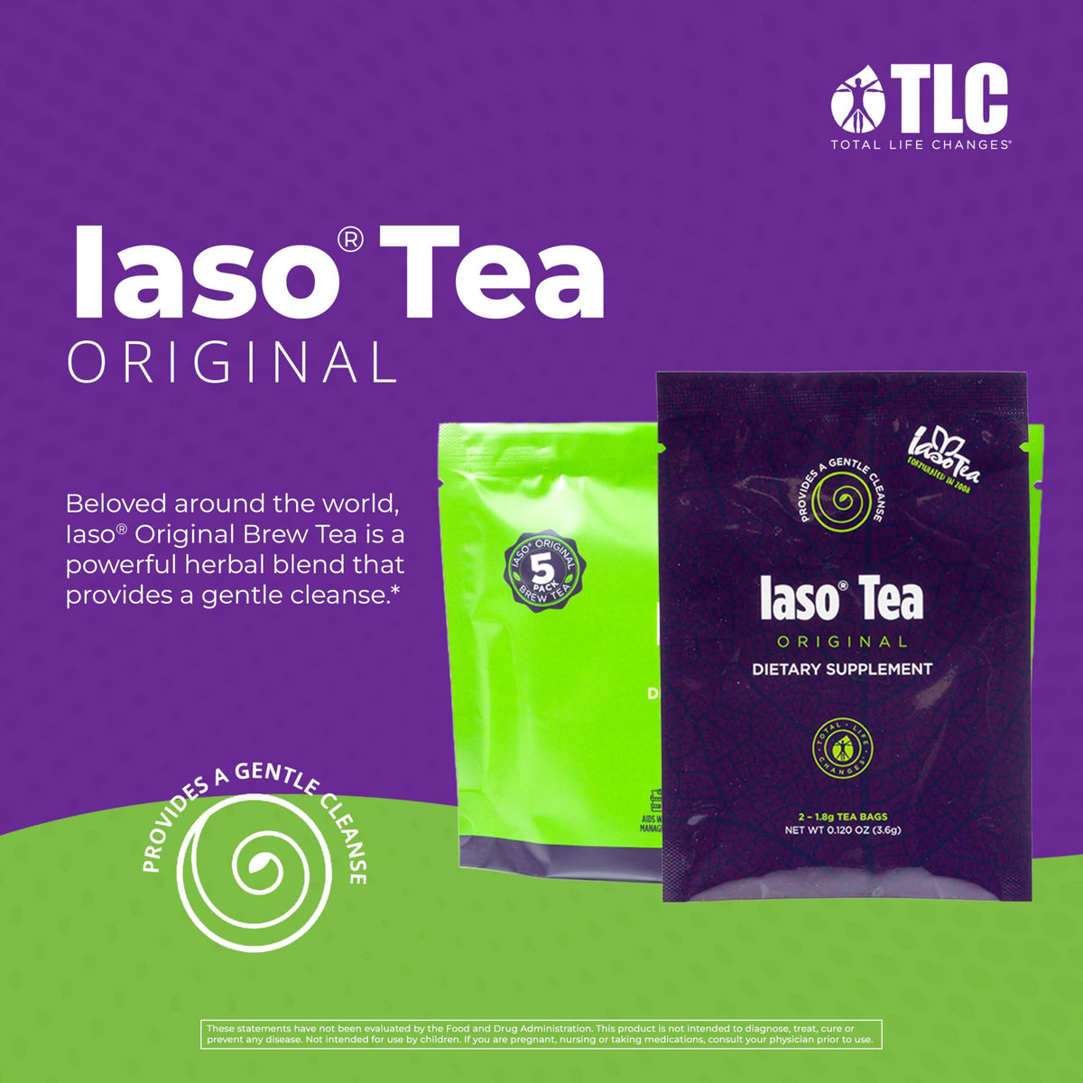 A steaming cup of IASO Iaso Brewed Tea Original inviting relaxation