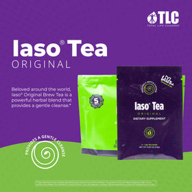 A steaming cup of IASO Iaso Brewed Tea Original inviting relaxation
