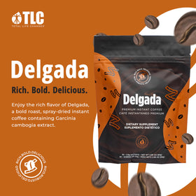 IASO Delgada sachets dissolving in hot water for easy daily prep.