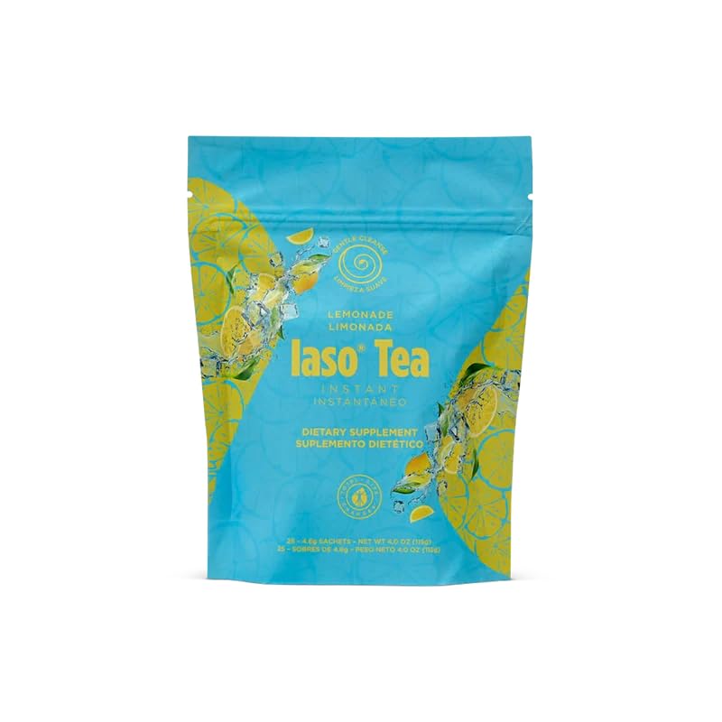 IASO Iaso Instant Tea Lemonade sachet for quick on-the-go refreshment and citrus aroma.