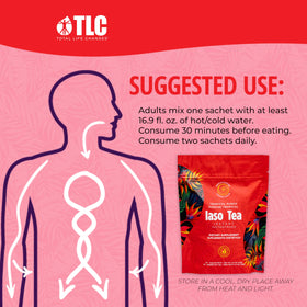 IASO Instant Tea Tropical Punch sachet ready for travel and on-the-go hydration.