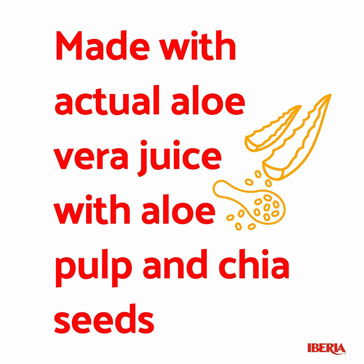 Iberia Aloe Vera acai watermelon flavor bottle on the go.