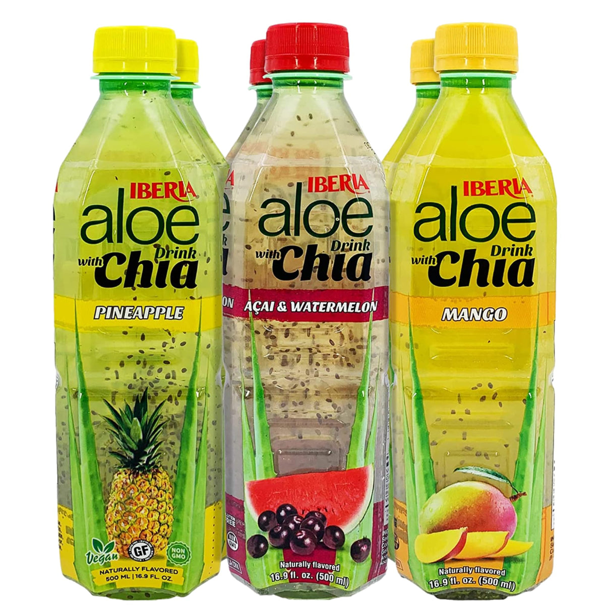 Iberia Aloe Drink bottle with pulp offering refreshing hydration after workouts.