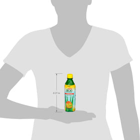 IBERIA Aloe Vera Drink with Pulp close-up shows authentic pulp texture for smooth tropical flavor.