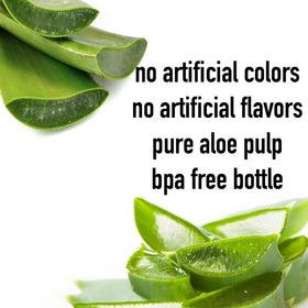 Iberia Aloe Vera Drink pulp-visible, showing natural texture for a flavorful mixer