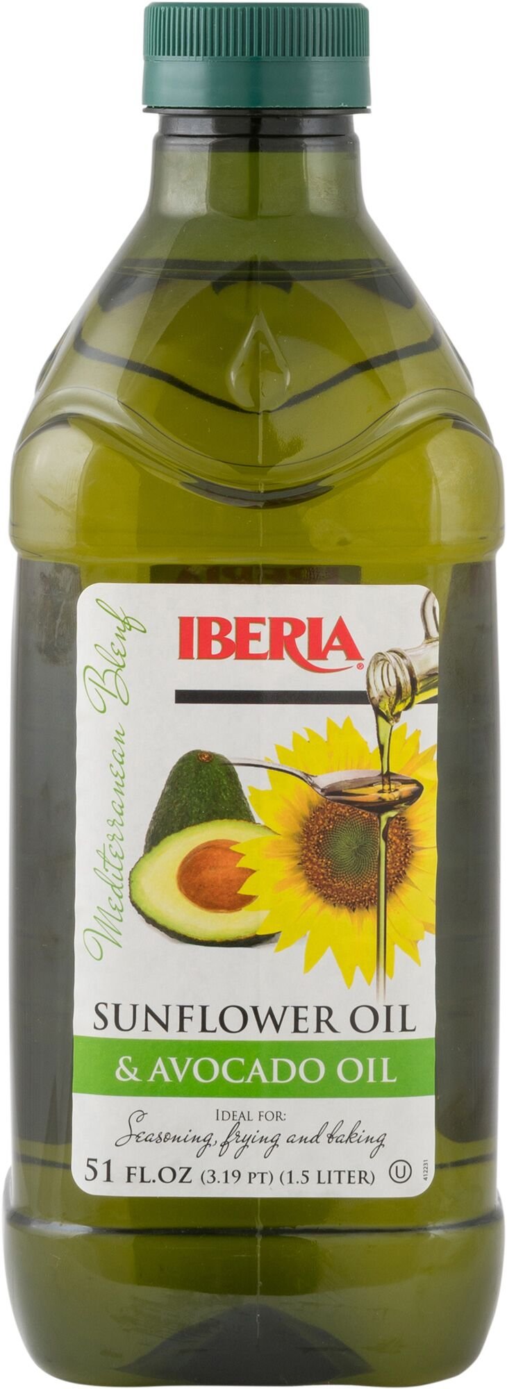Iberia Avocado and Sunflower Oil bottle for versatile cooking and high-heat searing
