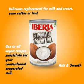 Iberia Coconut Milk used as vegan creamer for smoothies and hot drinks.