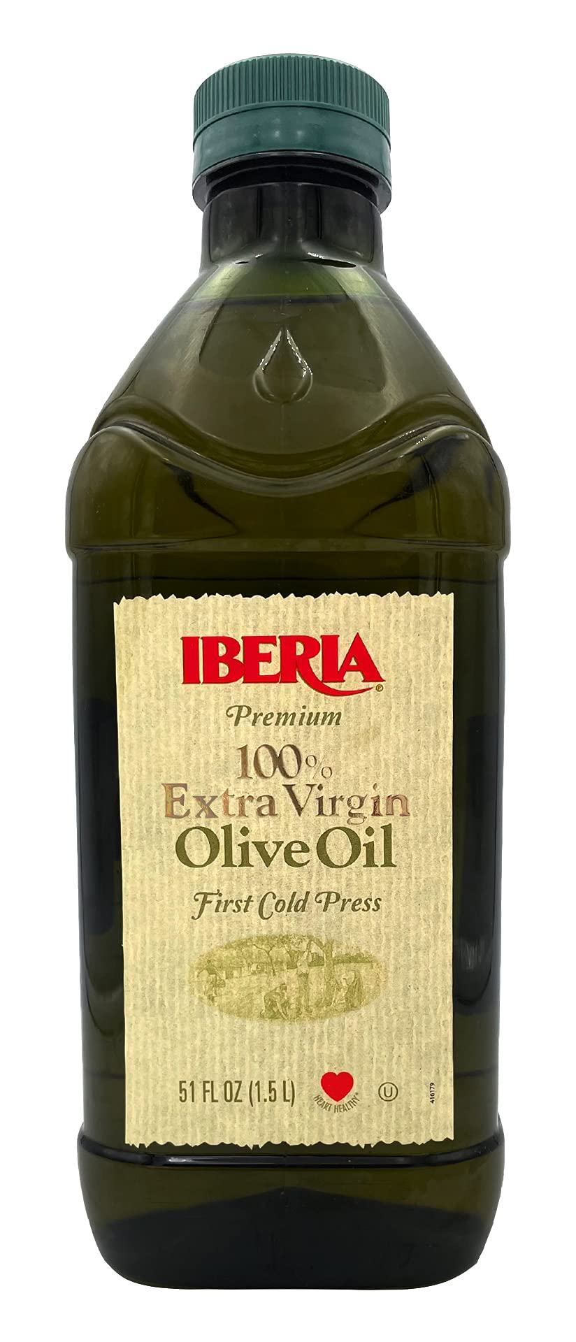 Iberia Extra Virgin Olive Oil bottle showing a light, delicate flavor for daily cooking