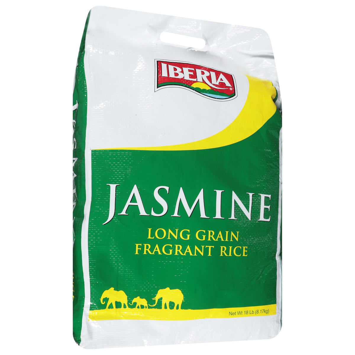 Iberia Jasmine long grain rice bag, fragrant and versatile for flavorful meals.