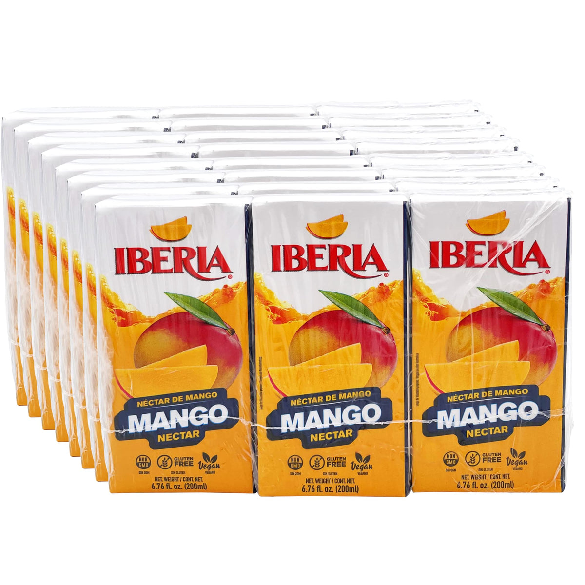 Iberia Mango Nectar can with tropical mango flavor, ideal on-the-go refreshment and everyday sip