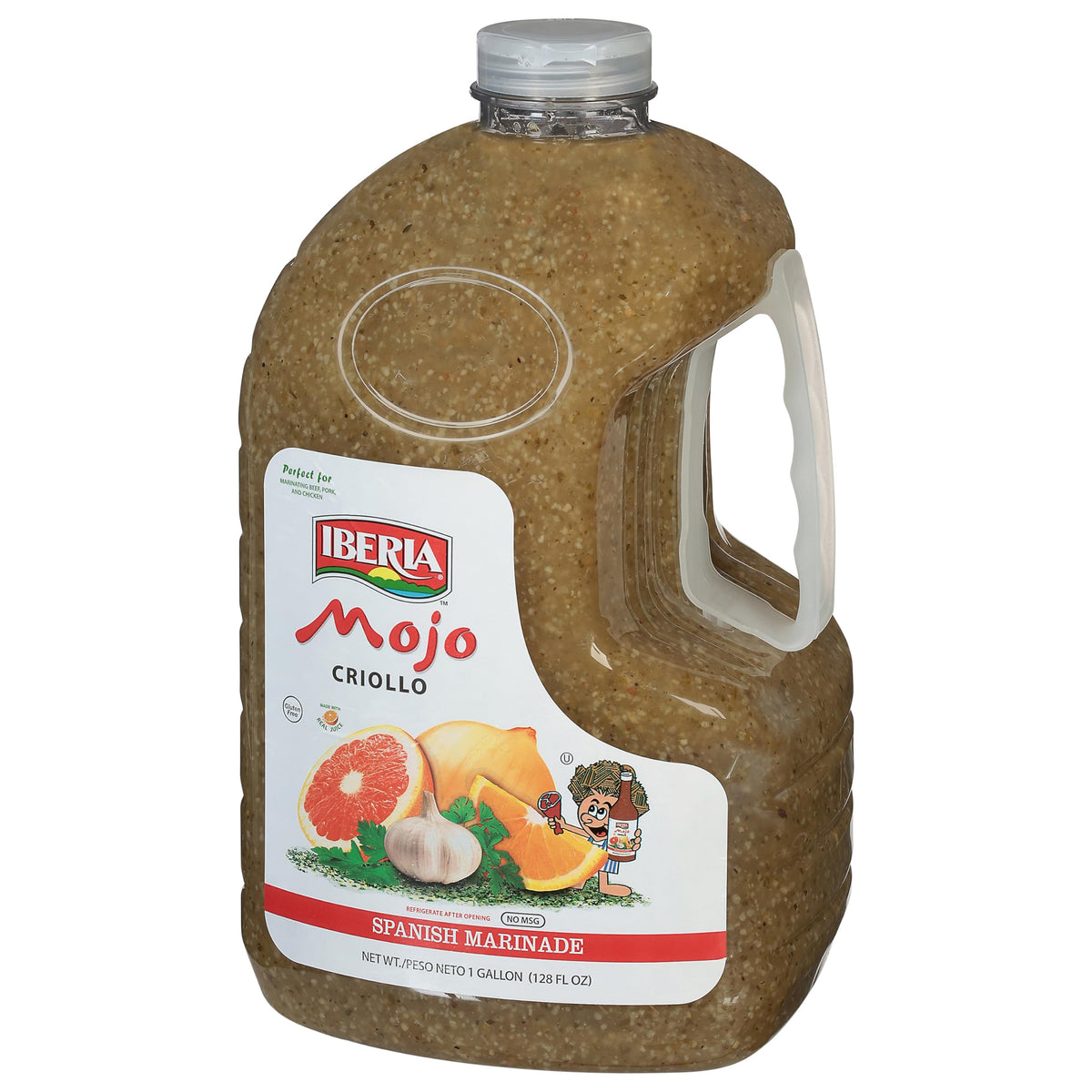 Iberia Mojo Criollo bottle pour shows easy marinade for juicy meats