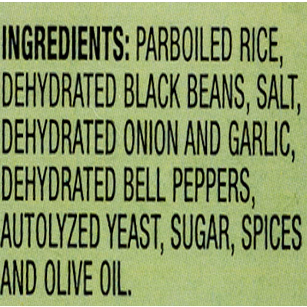 Iberia seasoned rice and black beans ingredients image highlights a flavorful base.