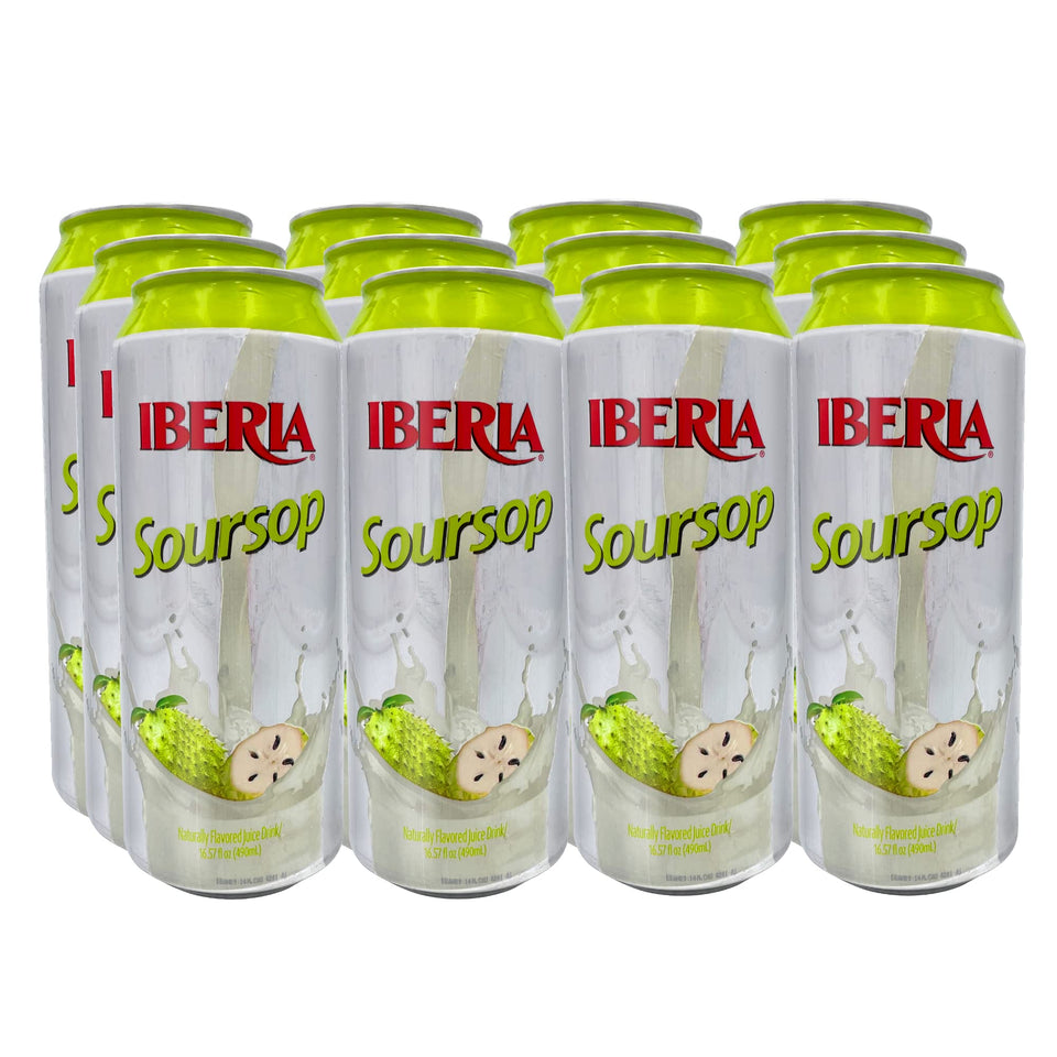 Iberia Soursop juice drink pack-12 bottle, versatile tropical refreshment for on-the-go occasions