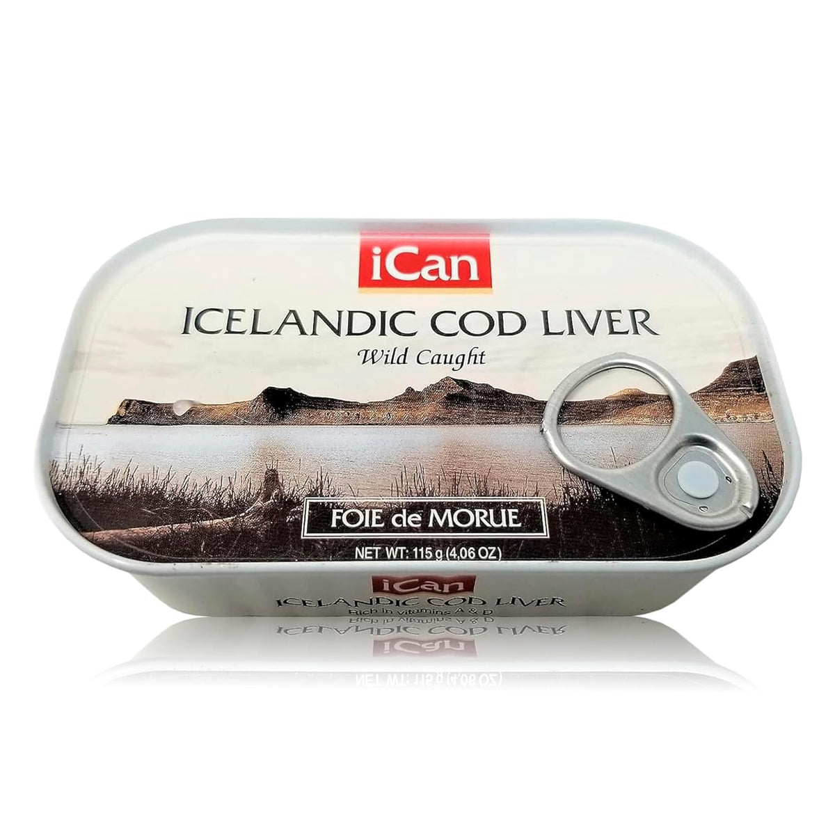 ICAN Pack of 4 Cod Liver Cans; ideal for quick meals and batch prep.