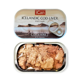 ICAN Wild Cod Liver Can; pantry staple with omega-3 for everyday meals.