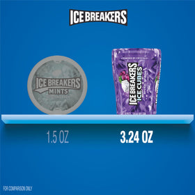 Arctic Grape Ice Breakers cubes provide a fresh breath after meals