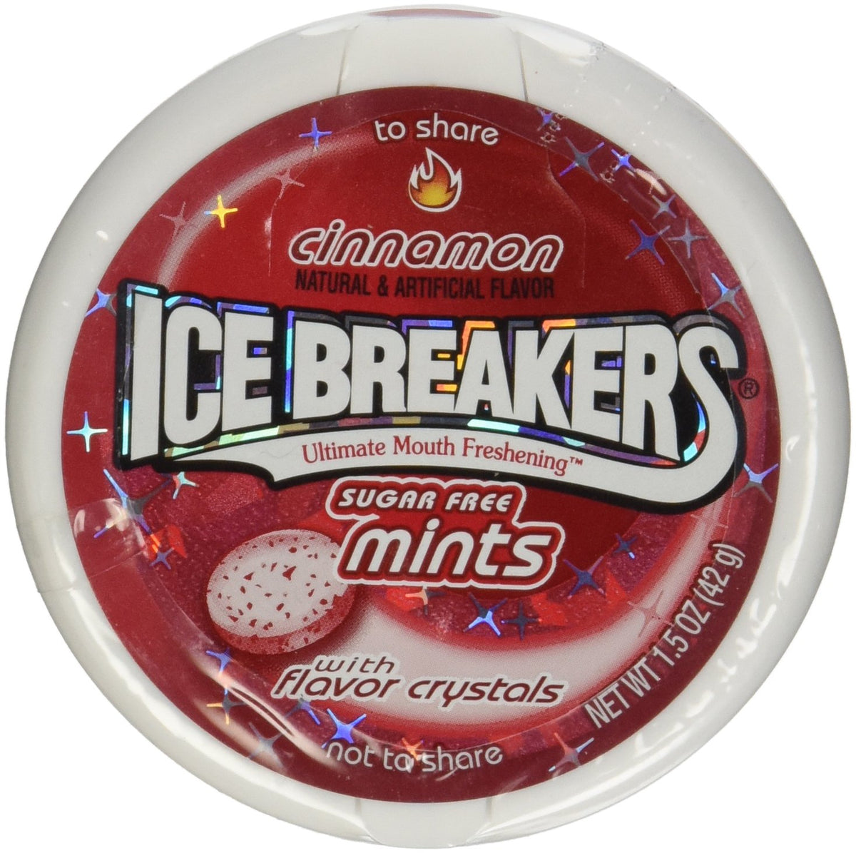 Ice Breakers Cinnamon Tins carrying case for on-the-go breath refresh