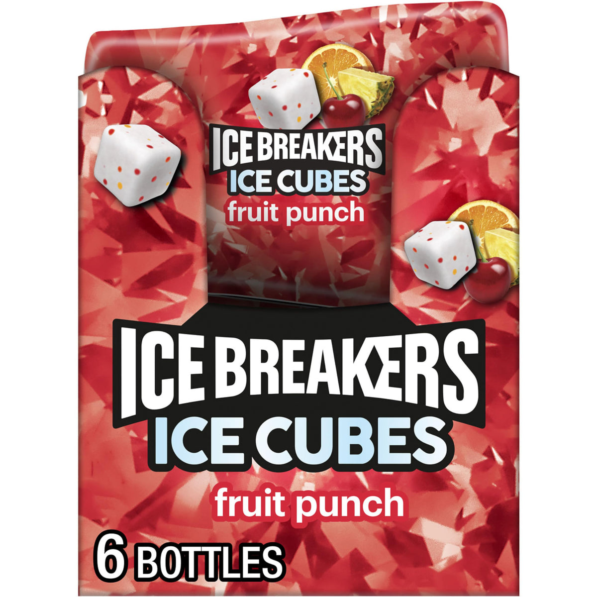 Ice Breakers Fruit Punch Ice Cubes bottle collection for on-the-go freshness