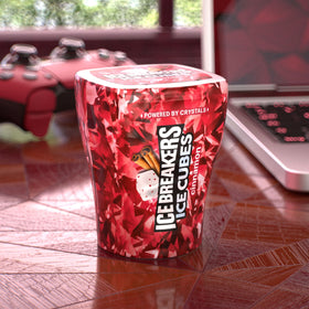 Ice Breakers Ice Cubes Cinnamon box packaging highlighting six 40-piece bottles.