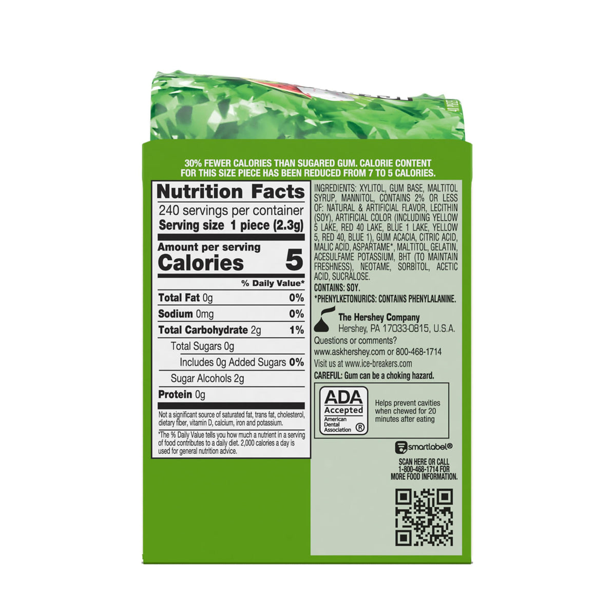 Ice Breakers Ice Cubes kiwi watermelon flavor visuals inviting quick refreshment anywhere