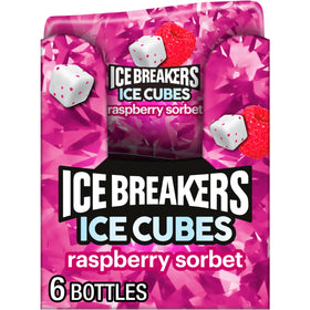 Ice Breakers Raspberry Sorbet Ice Cubes bottle for refreshing on the go