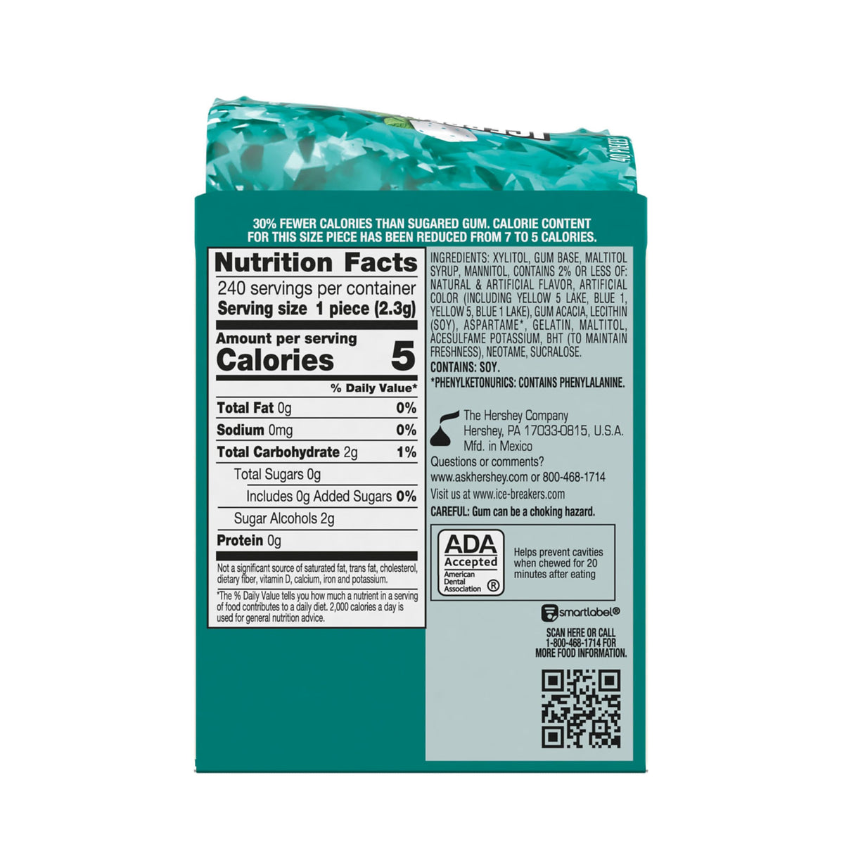 Ice Breakers Ice Cubes Wintergreen package display; stacks ready for gifting or sharing at events.