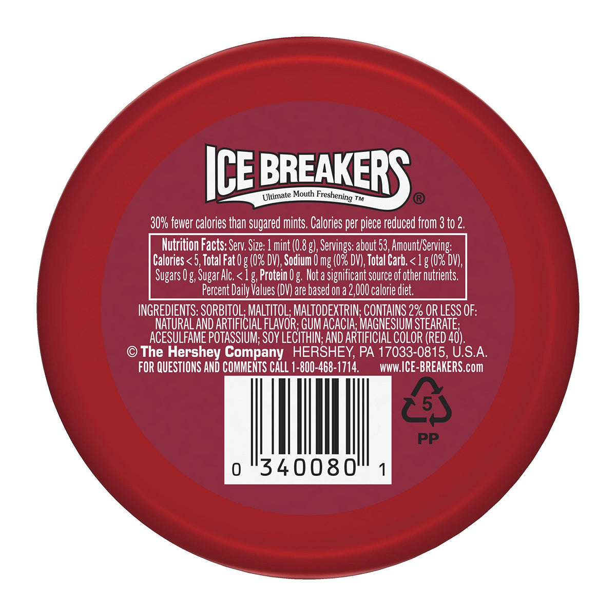 Ice Breakers Cinnamon mints fit a pocket for anytime breath refresh.