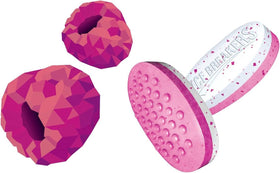 Ice Breakers Raspberry Duo mint close-up with bright color and minty aroma