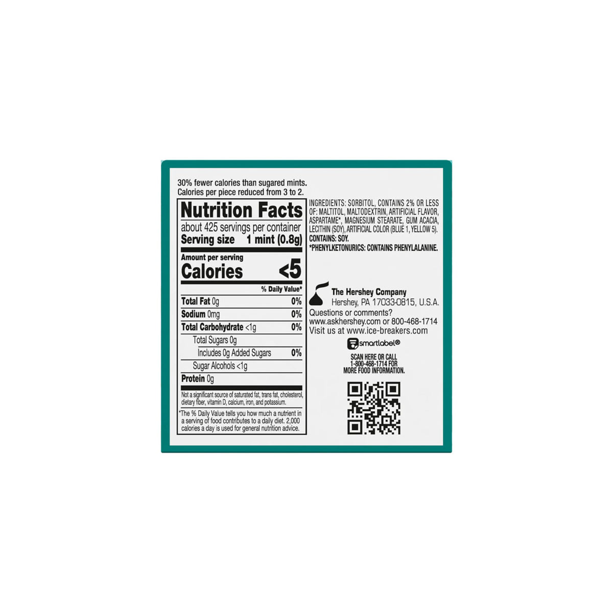 Gift-ready Ice Breakers Wintergreen mints display for sharing.
